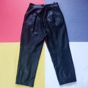 The Olde Hide House Acton Leather High Waist Pants